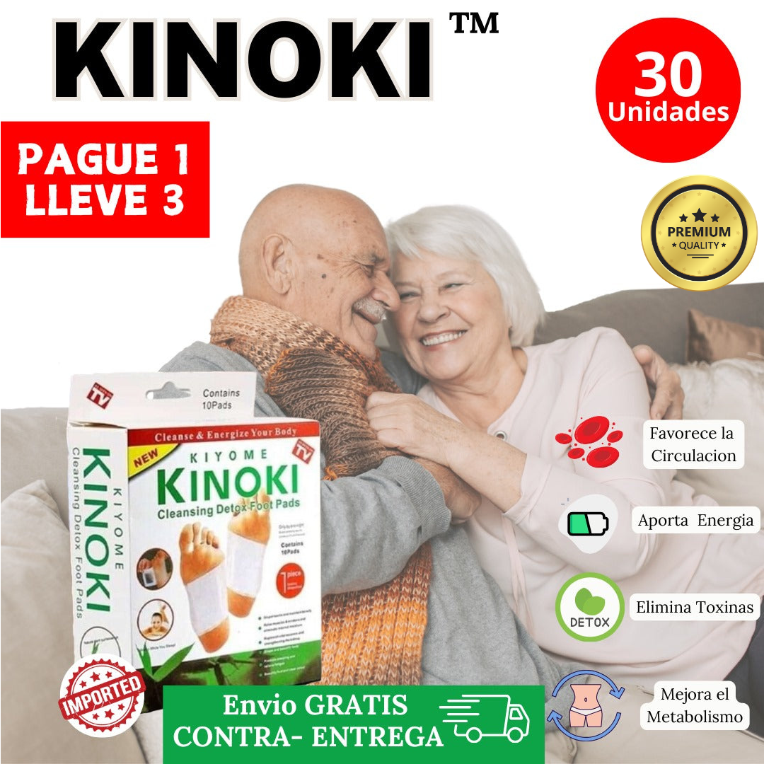 KINOKI X30Und | PARCHES DESINTOXICANTE + ENVIO GRATIS 🚚