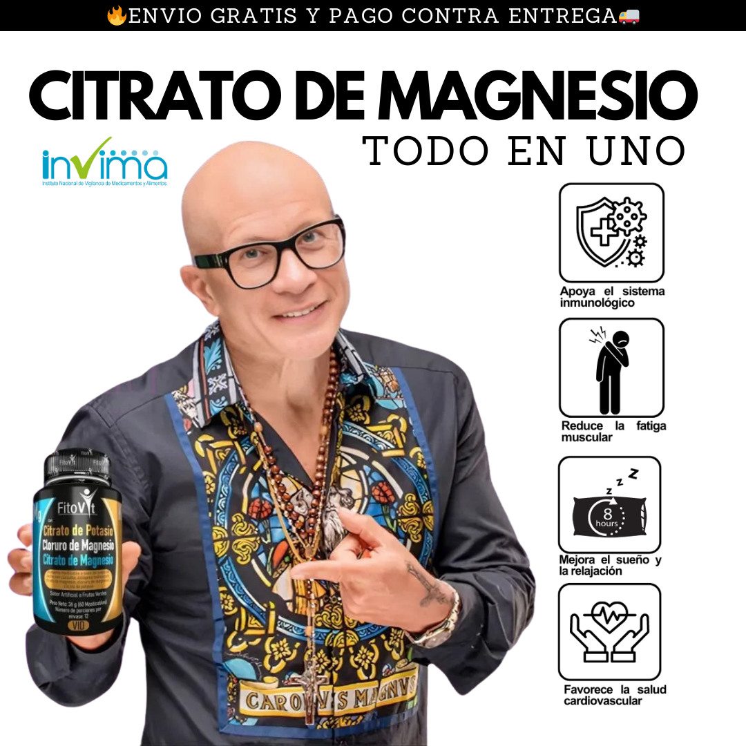 CITRATOS Fórmula Triple Magnesio y Potasio + ENVIO GRATIS 🚚