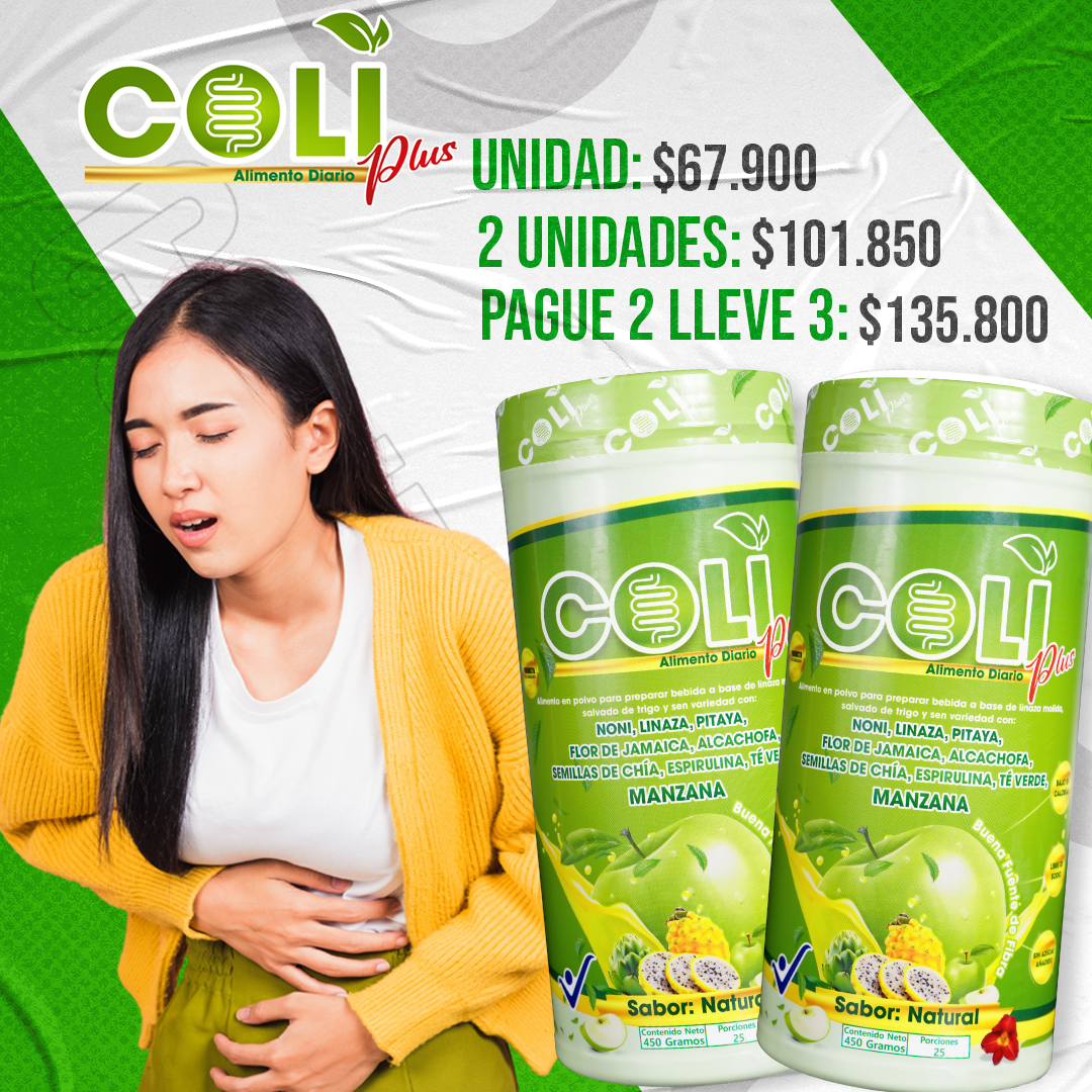 COLI PLUS FIBRA NATURAL 100%🌱