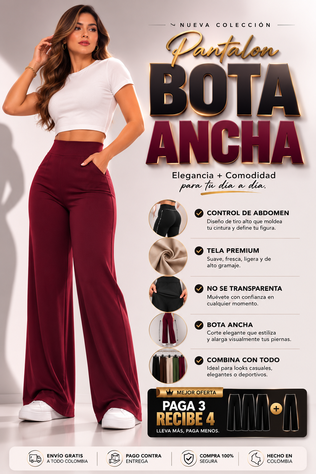 Pantalon Bota Ancha