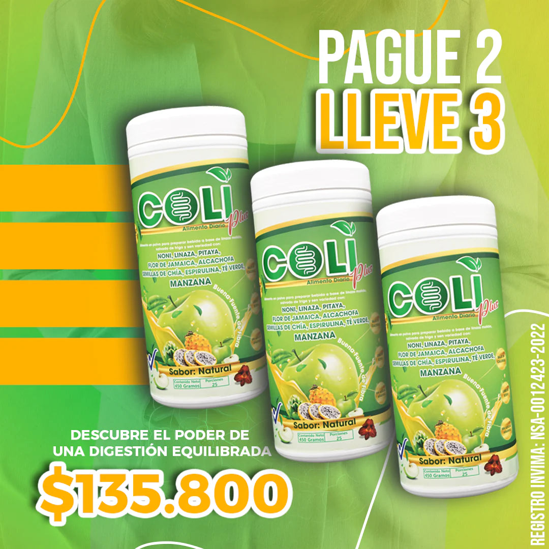 COLI PLUS FIBRA NATURAL 100%🌱