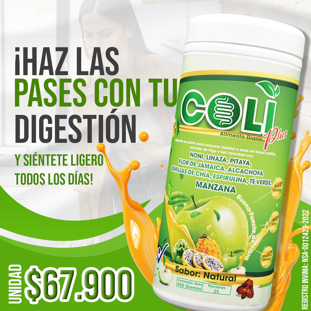 COLI PLUS FIBRA NATURAL 100%🌱