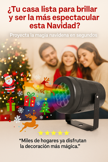 Proyector navideño + 4 discos