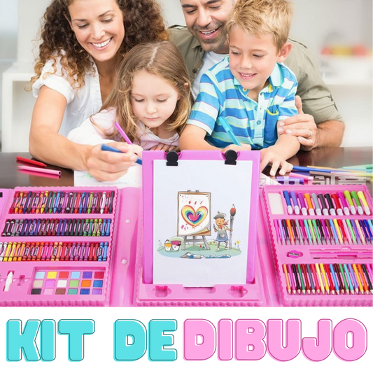 KIT DE DIBUJO 208 PIEZAS