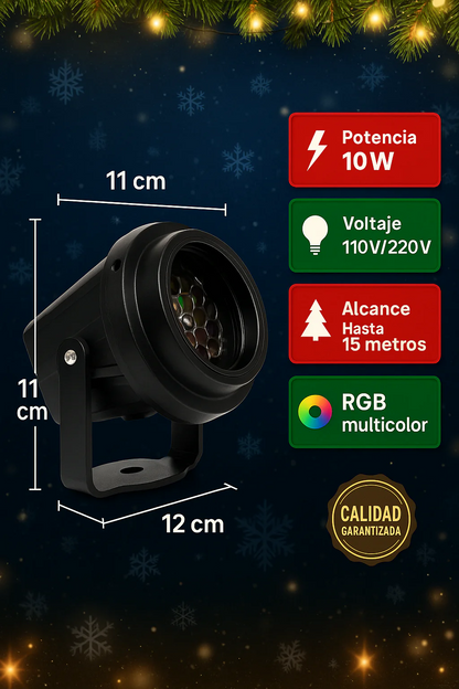 Proyector navideño + 4 discos